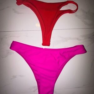 Red and Pink Bikini Bottoms used ;)